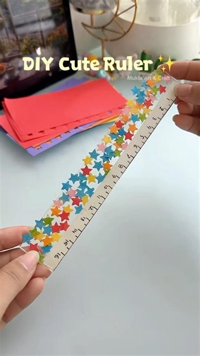 Easy cutest ruler 📏 📐 ✨ #shorts #art #diy #craft #youtubeshorts