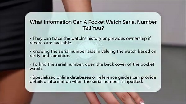 What Information Can A Pocket Watch Serial Number Tell You? - Jewelry Market Spotlight