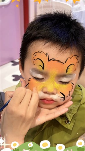 Anka Bella on Instagram: "The bold tiger design is here! 🐯 Each brushstroke shows power and wild beauty ⚡ No art background needed — just a few steps to create this fierce and realistic tiger look!🔥 Perfect for parties, festivals, and face painting gigs 💰 Kids love turning into “little tigers” — confident and strong! 💪 Want to learn this tiger face painting? Comment “Teach me” and I’ll guide you step by step 🐾 #TigerFacePainting #AnimalArt #BodyPainting #LearnAndEarn #Ankabella #FacePaintin
