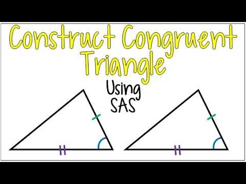 How to Construct a Congruent Triangle Using SAS | Geometry Construction