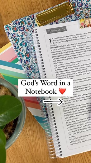 God’s Word in a Notebook ❤️ 😍 Save 20% with code: SAVE20 #biblereadingplan #bibleverse #biblejournaling #biblestudy #bible #biblebuild #bibletransformation #biblescripture #bibleversedaily #christianwomen #notebook #notes #notetaking #spiralbible #lent | Spiral Bible