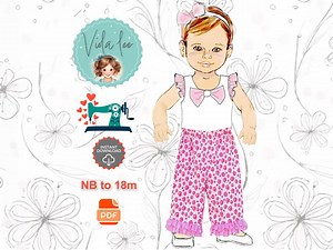 Easy Baby Ruffle Pants PDF Sewing Pattern. Infant Sizes NB to 18mo. Digital Instant Download. Polly - Etsy