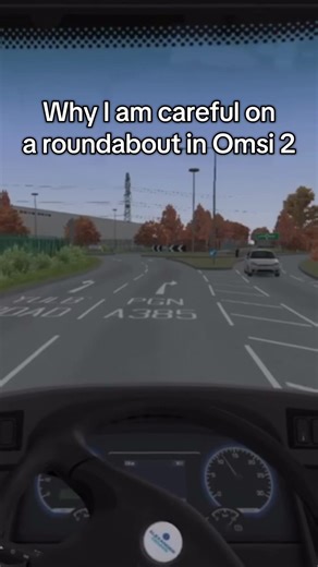 Careful Driving on Roundabouts in OMSI 2 Simulator