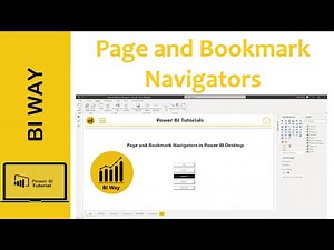 Page and Bookmark Navigators in Power BI