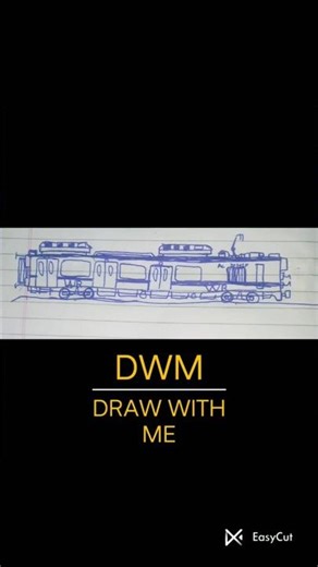#mumbai AC local train drawing WR