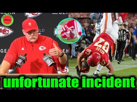 Andy Reid gets emotional about Travis Kelce's unfortunate incident after Chiefs' win over Lions