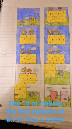 B.F.D.I comic day 10 #bfdi #art #comic