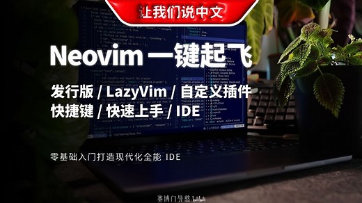 【Neovim】别再折腾了！2025年最强懒人包 LazyVim 一键配置，让你的Vim变身全能IDE！| 发行版 / LazyVim / 自定义插件/快捷键