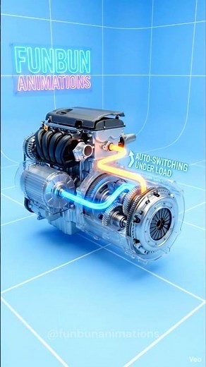 How Hybrid Cars Instantly Switch Between Engine & Motor | Real Mechanism #hybridcar #howthingswork