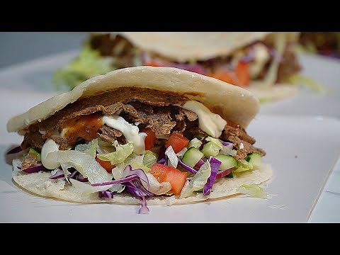 Doner Meat Kebab and Sauces