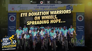 🚴‍♂️ Ride for Sight 2025 – Highlights from the cyclothon 👁️ As part of the 40th National Eye Donation Fortnight (25 Aug – 8 Sept), Narayana Nethralaya organized the Cyclothon – Ride for Sight on 7th Sept 2025 at 7:15 am from its Whitefield branch. Over 150 cyclists—students, doctors, fitness enthusiasts, and citizens—came together to spread awareness about eye donation and the priceless gift of sight. The event was flagged off by Dr. Naren Shetty, Director, Narayana Nethralaya, and Dr. Harsha 