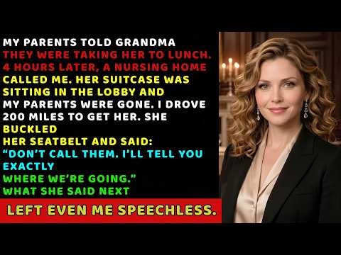 My Parents Left Grandma At A Nursing Home — She Whispered “Drive To The ...” | Lady Raven
