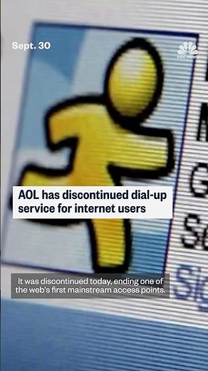 AOL has discontinued dial-up service for internet users