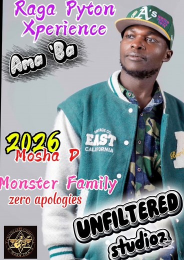 BREAKING NEWS Ama 'ba - Raga Pyton Xperience Of UNFILTERED records Producer Mosha Dee Westnile controversy This is the newest track Go on Listen 👂 https://youtu.be/_XmBJeB9qp4?si=v44y_RrBAlekX-4f | Raga pyton Media