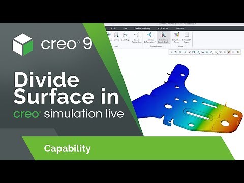 Divide Surface In Creo Simulation Live | Creo 9