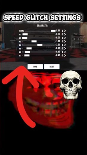 Car Parking speed glitch settings tutorial 😱💀 #youtubeshorts