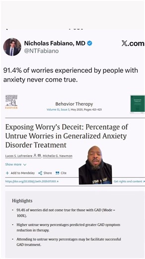 kevonstage on Instagram: "91.4% of worries never come true."