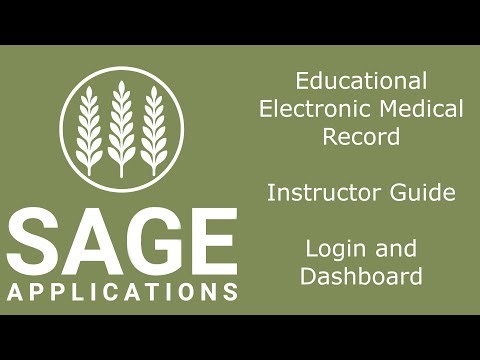 Sage Applications - Instructor Login and Dashboard Guide