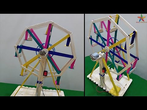 How To Make a Ferris Wheel At Home | Diy Ferries Wheel | Electric Ferries Wheel With Dc Motor