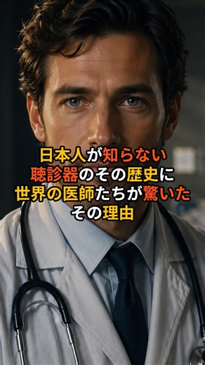 日本人が知らない聴診器のその歴史に世界の医師たちが驚いたその理由 #海外の反応 ＃世界の医療＃聴診器の歴史