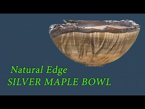 How I Complete a Silver Maple NATURAL Edge Bowl Woodturning with Sam Angelo