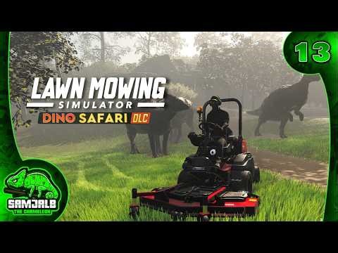 LAWN MOWING SIMULATOR FR #13 | DINO SAFARI DLC TEST - THE VALLEY OF THE HERBIVORES
