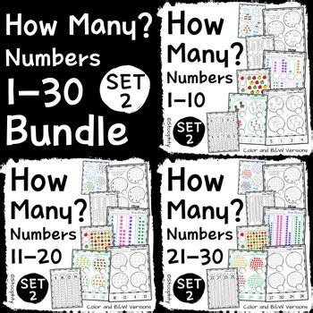 How Many? Numbers 1–30 (SET 2) Bundle