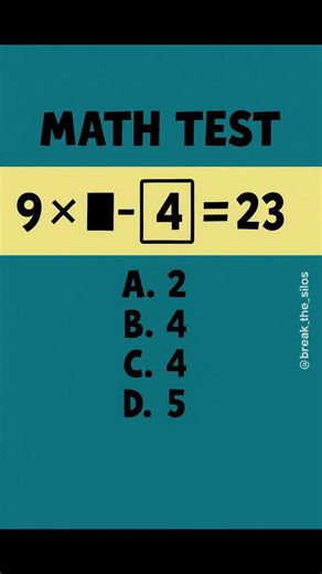Prof Bholanath Dutta on Instagram: "Math Test ➖🧩✨🟰➕ #foryoupage #explorepage #math #explore #puzzle"