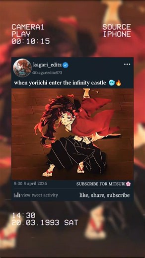 when yoriichi enter the infinity castle 🥶🔥 #shorts #shortsfeed #viralshorts