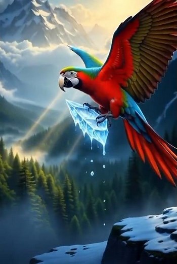 The Thirsty Parrot | AI Animated Bengali Moral Story | তৃষ্ণার্ত তোতা পাখির গল্প