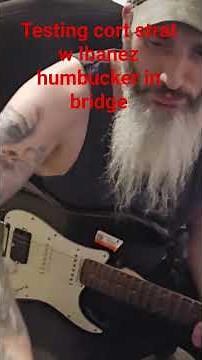 Ibanez humbucker in cort strat #guitar #stratocaster