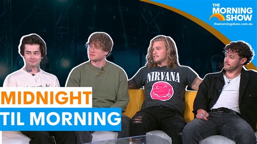 MIDNIGHT TIL MORNING: The global boy band arrive in Australia for live shows. #TMS7 – Straight after Sunrise, weekdays on Channel 7 and 7Plus | The Morning Show