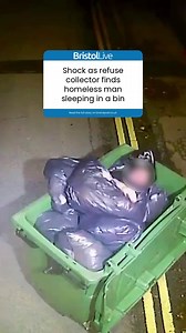 A refuse collector has told of the shocking moment he found a homeless person in one of the bins that was about to be tipped into the bin lorry Grundon Waste Management has teamed up with Crisis, the national charity for people experiencing homelessness, to raise awareness of the dangers people face if they are forced to seek shelter in waste bins | Bristol.Live