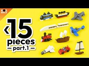 Lego Mini Vehicles under 15 Pieces - Part 1 (Tutorial)
