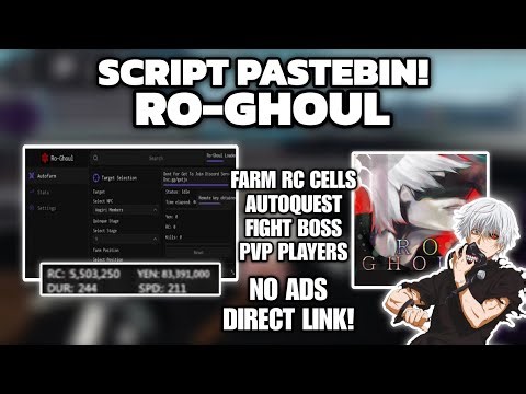 [PKKen PR]🩸Ro-Ghoul Script Pastebin Autofarm Level, AutoRC-Cells, Quest Reputation, AutoPvP Kill🗡