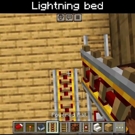 minecraft lightning bed #shorts #minecraft #edit