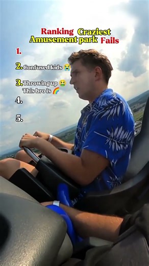 Ranking Craziest Amusement park Fails. #shorts #ranking #rollercoaster