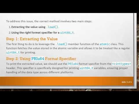 Understanding the Format Specifier for atomic uint64_t in C+ +