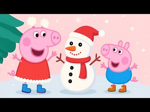 Peppa Pig and George's Winter Fun – Snowman Making Adventure! ❄️⛄🐷 | Funny Peppa Pig Animation