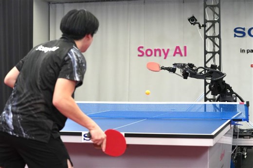 Watch: Robot beats human pros at table tennis