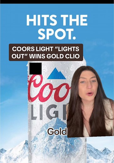 Coors Light 'Lights Out' Wins Gold Clio Award
