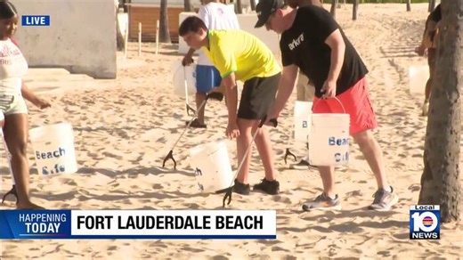 Broward students host beach cleanup in celebration of National Beach Day