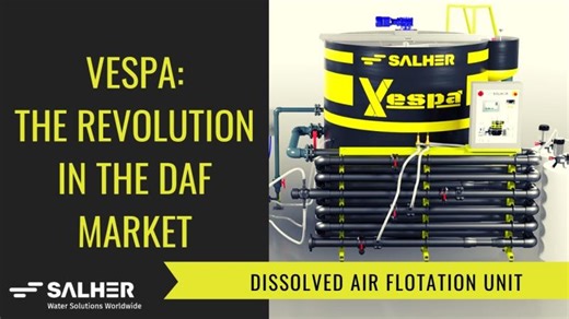 DISSOLVED AIR FLOTATION UNIT: VESPA, el flotador por aire disuelto (DAF) de Salher | Salher