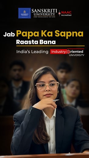 Sanskriti University on Instagram: "NAAC Accredited | India’s Leading Industry-Oriented University - Sanskriti University invites applications for Admissions 2026! Choose from 100+ UG | PG | Diploma Programs, Apply via SUNAT & earn up to 100% scholarship Worth ₹18.5 Crore Step into a future built on knowledge, innovation & real-world learning. At Sanskriti University, we don’t just teach — we empower you to grow, lead, and succeed in a rapidly evolving world. Shape your tomorrow with education t