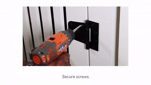 3-1/2" Heavy Duty Gate Hinges, 8 Pack Black Iron Shed Door T Hinges for Barn Wood Fence With 144PCS Screws