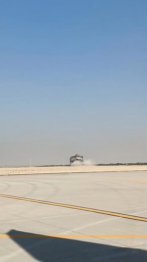 Watch: The moment an Indian Air Force aircraft crashed at the Dubai Airshow. | Gulf News