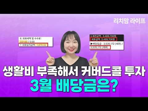 What is the March dividend received from investing in two covert call stocks?