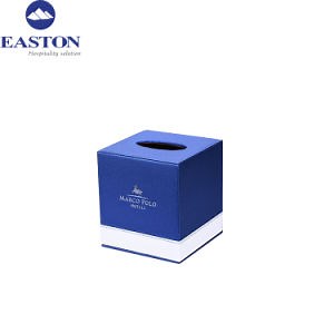[Hot Item] Customized Leather Tissue Holder Hotel Square Tissue Box Case