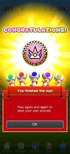 Mario Kart Tour (Cup 2: Cat Peach 💖😺 Cup Cleared in Mii Tour) (13-5-2026) #shorts
