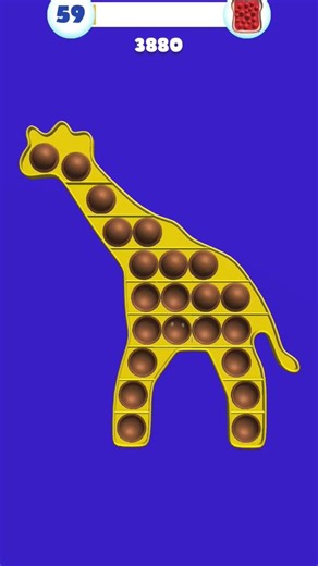 ​Giraffe Pop-It ASMR: Satisfying Chocolate Bubbles! 🦒🍫#shorts